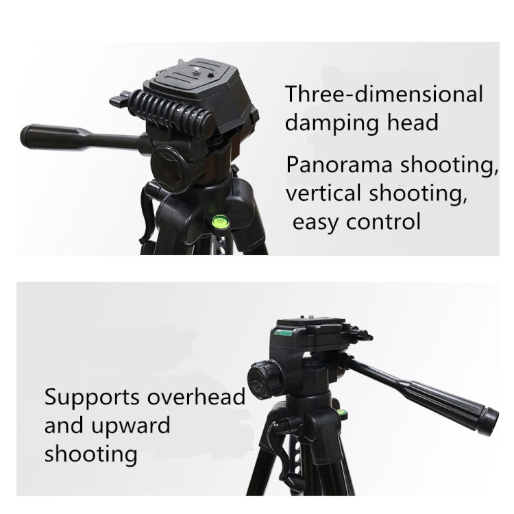 L-3600 Live Tripod with Three-Dimensional Damping Gimbal Detachable Quick Release Plate Height Adjustment 62-170cm for SLR Camera Live Light Projector ( Black) - Tripods by PMC TechLife | Online Shopping South Africa | PMC TechLife | Buy Now Pay Later Mobicred