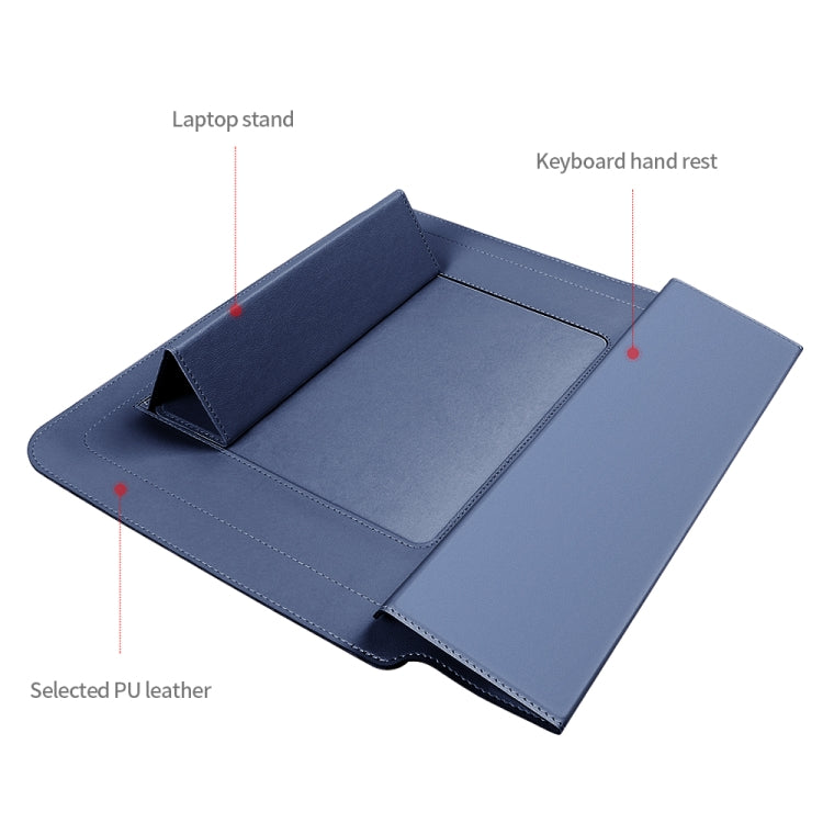 4 in 1 Universal Laptop Holder PU Waterproof Protection Wrist Laptop Bag, Size:11/12inch(Rose gold) - 12.1 inch by PMC TechLife | Online Shopping South Africa | PMC TechLife | Buy Now Pay Later Mobicred