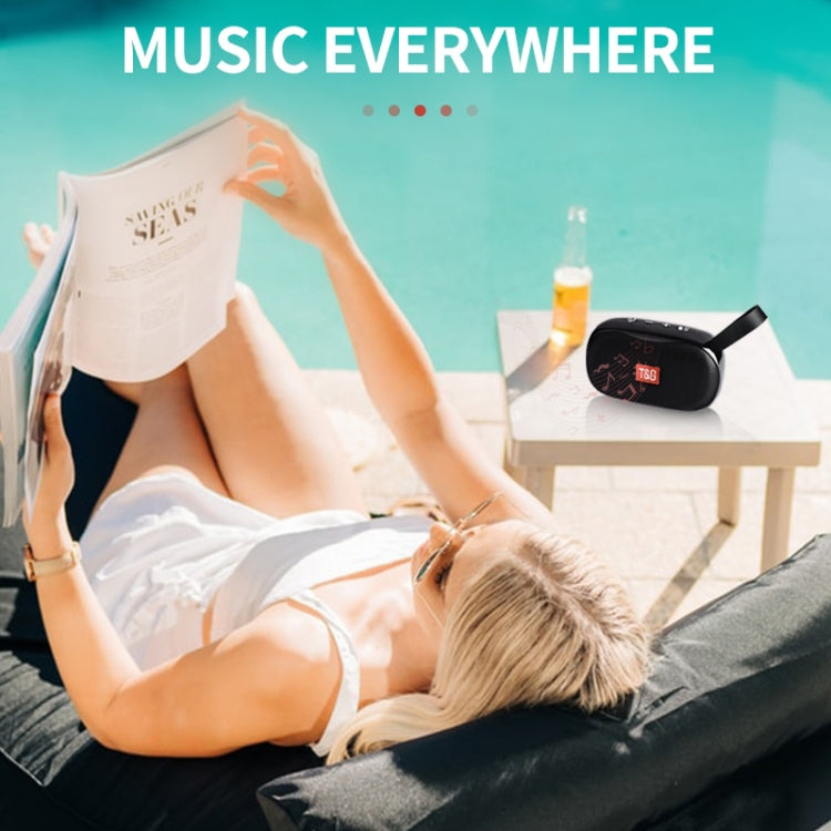 T&G TG173 TWS Subwoofer Bluetooth Speaker With Braided Cord, Support USB / AUX / TF Card / FM(Green) - free shipping - PMC Jewellery - Order now!