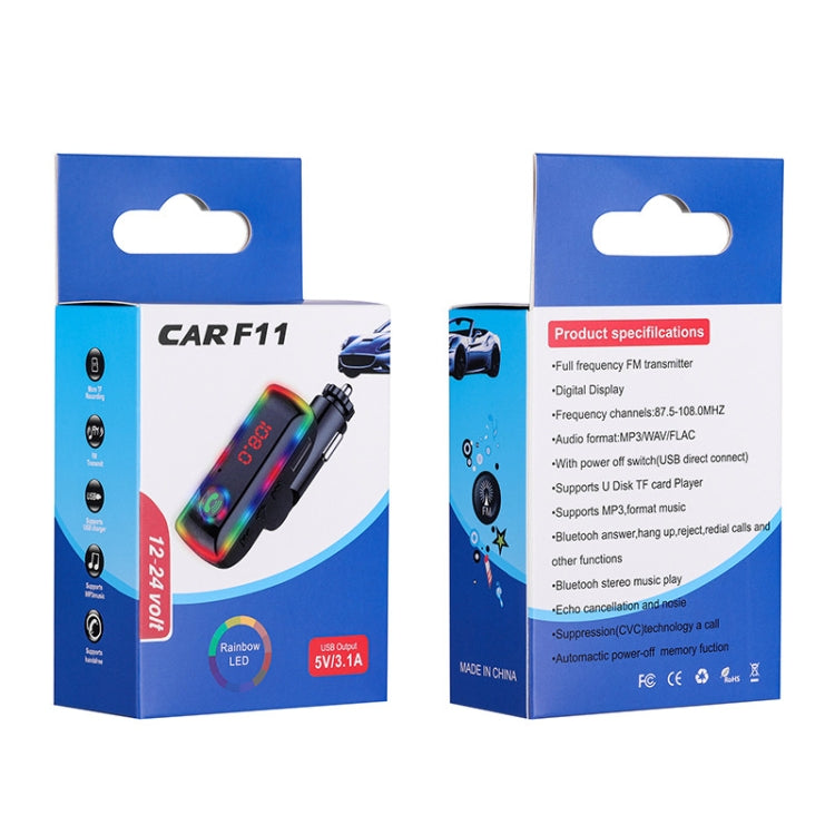 F11 USB Charger Car Player Blue Tooth Fm Transmitter Car MP3 Players - Bluetooth Car Kits by PMC TechLife | Online Shopping South Africa | PMC TechLife | Buy Now Pay Later Mobicred