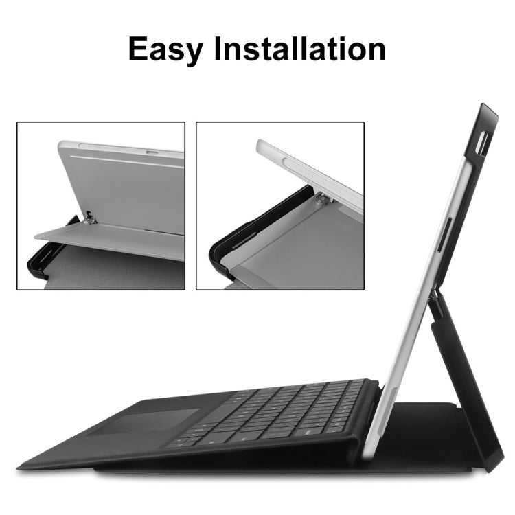 For Microsoft Surface Pro 9 JUNSUNMAY Custer Solid Color 3-Fold Stand Leather Tablet Case(Red) - Microsoft by JUNSUNMAY | Online Shopping South Africa | PMC TechLife | Buy Now Pay Later Mobicred