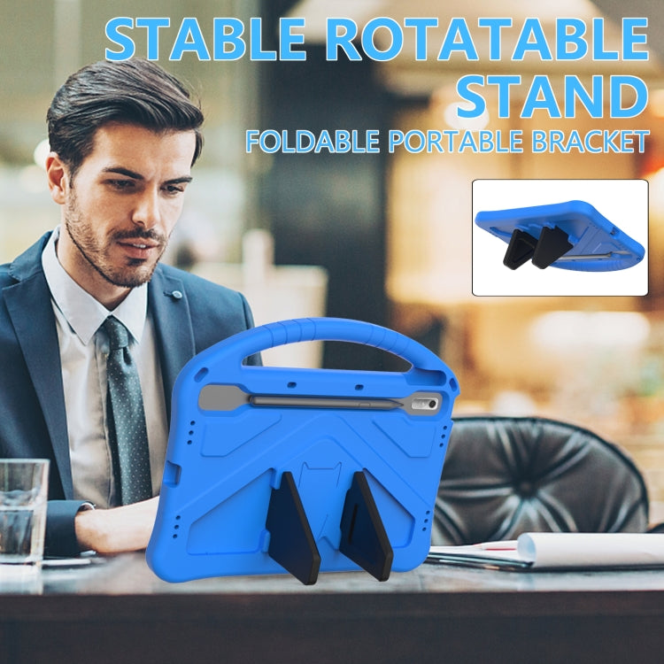 For Lenovo Tab P11 Pro 11.2 2023 TB-132FU / TB-138FC / P11 Pro11.5 2022 TB-J706F 2021 / TB-J716 2022 EVA Shockproof Tablet Case with Holder(Blue) - Lenovo by PMC TechLife | Online Shopping South Africa | PMC TechLife | Buy Now Pay Later Mobicred