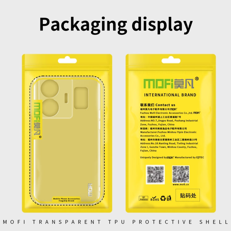 For vivo iQOO Neo7 MOFI Ming Series Ultra-thin TPU Phone Case(Transparent) - vivo Cases by MOFI | Online Shopping South Africa | PMC TechLife
