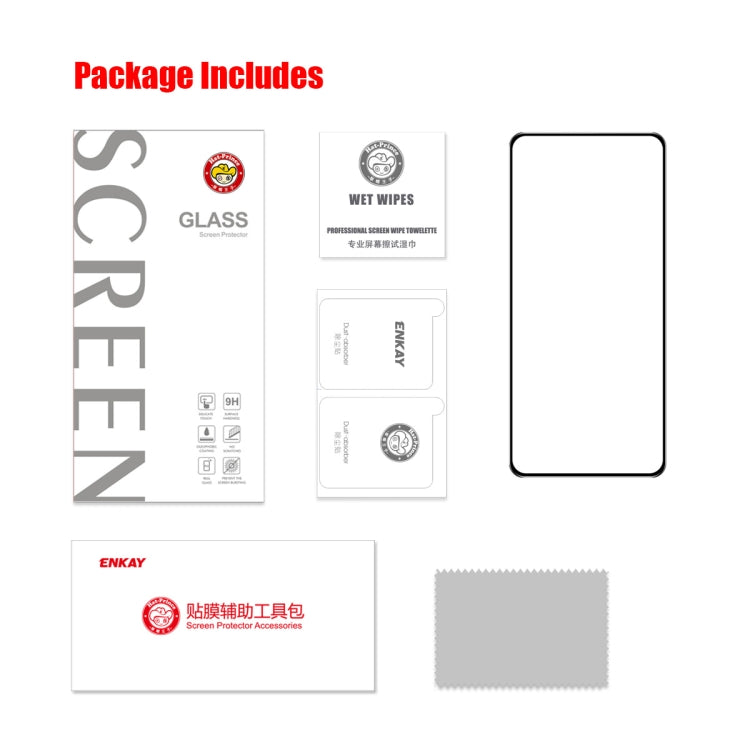 1pc For Google Pixel 7A ENKAY Full Glue High Aluminum-silicon Tempered Glass Film - Google Tempered Glass by ENKAY | Online Shopping South Africa | PMC TechLife | Buy Now Pay Later Mobicred