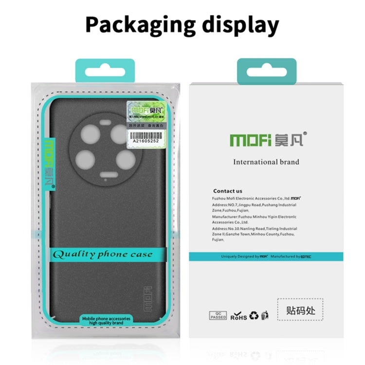 For Xiaomi 14 Ultra MOFI Fandun Series Frosted PC Ultra-thin All-inclusive Phone Case(Gray) - 14 Ultra Cases by MOFI | Online Shopping South Africa | PMC TechLife | Buy Now Pay Later Mobicred