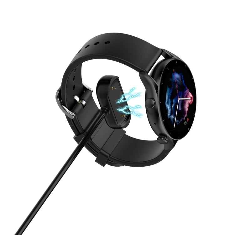 For Amazfit CHEETAH A2294 1m Charging Cable with Magnet(Black) - Charger by PMC TechLife | Online Shopping South Africa | PMC TechLife | Buy Now Pay Later Mobicred