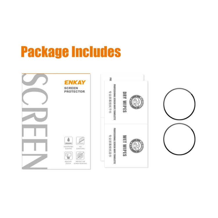 For Samsung Galaxy Watch6 Classic 43mm 2pcs ENKAY 3D Full Coverage Soft PC Edge PMMA HD Screen Film - free shipping - PMC TechLife - Order now!