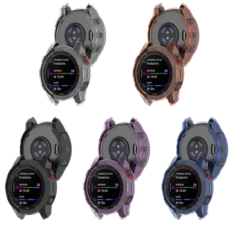 For Garmin Epix Pro 51mm Half-Package TPU Watch Protective Case(Transparent) - Watch Cases by PMC TechLife | Online Shopping South Africa | PMC TechLife | Buy Now Pay Later Mobicred