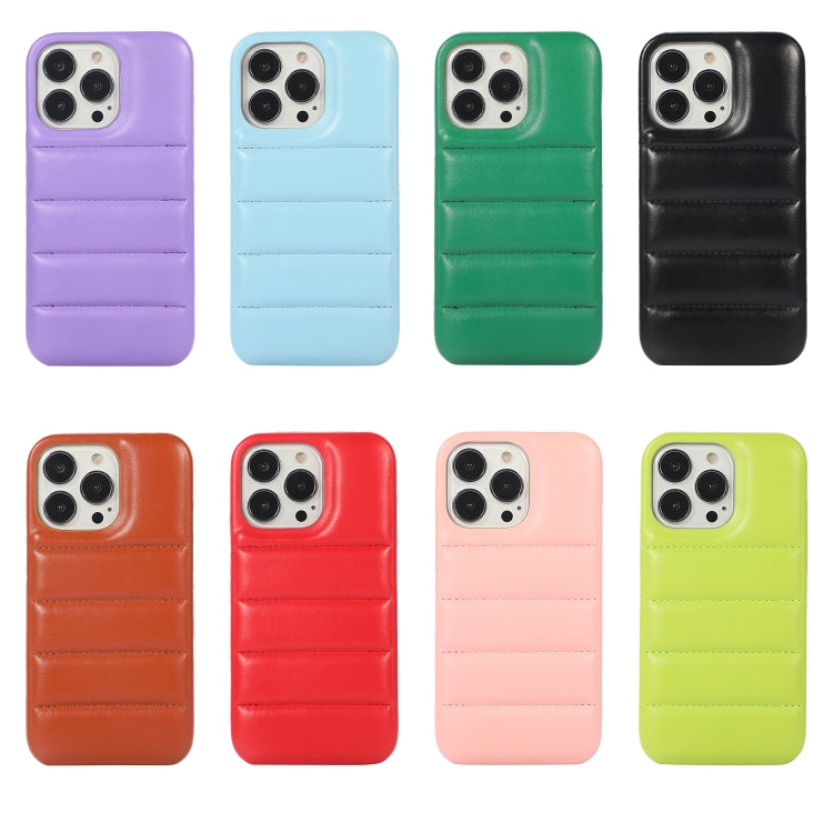 For iPhone 15 Pro Max Down Jacket Airbag Shockproof Phone Case(Purple) - iPhone 15 Pro Max Cases by PMC TechLife | Online Shopping South Africa | PMC TechLife | Buy Now Pay Later Mobicred