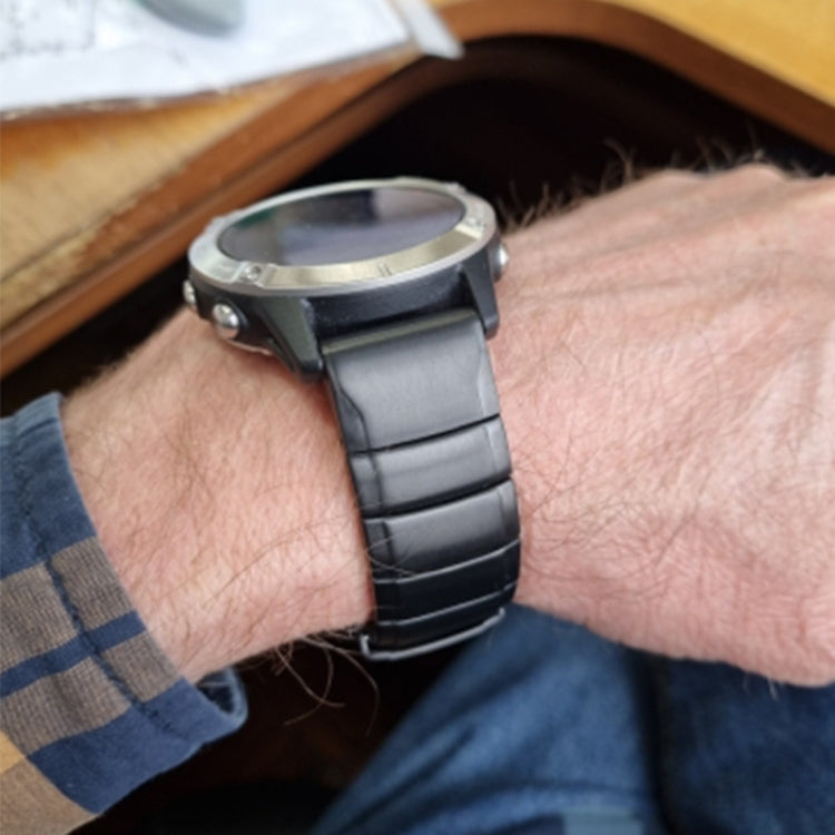 For Garmin Enduro 3 Titanium Alloy Quick Release 26mm Watch Band(Black) - free shipping - PMC TechLife - Order now!