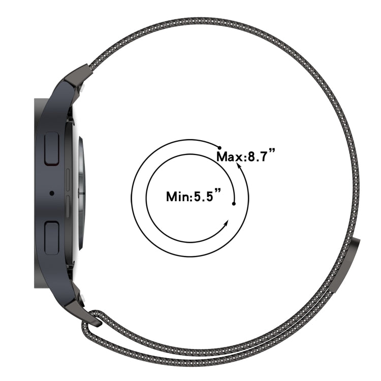 For Samsung Galaxy Watch4 / 4 Classic 46mm Button Style Milan Magnetic Metal Watch Band(Gold) - free shipping - PMC TechLife - Order now!