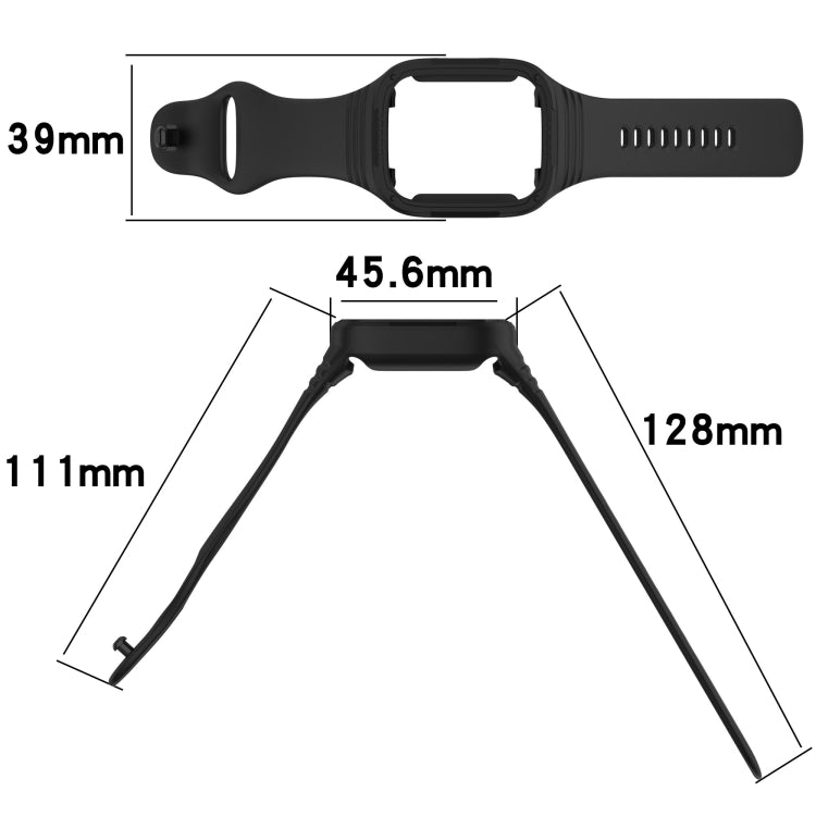 For Redmi Watch 3 Integrated Fully Enclosed Silicone Watch Band(Orange) - Watch Bands by PMC TechLife | Online Shopping South Africa | PMC TechLife | Buy Now Pay Later Mobicred