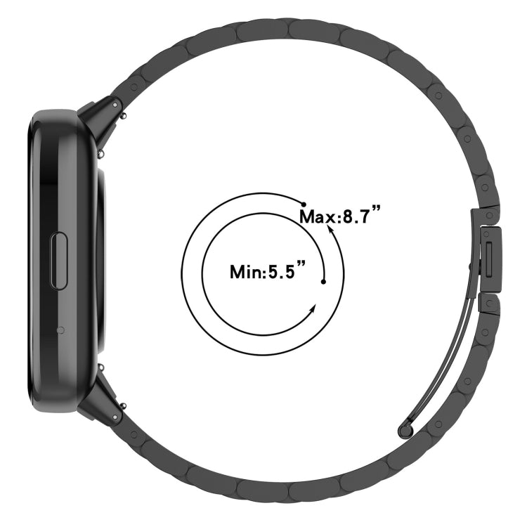 For Redmi Watch 3 Active Three Bead Stainless Steel Metal Watch Band(Gold) - free shipping - PMC TechLife - Order now!