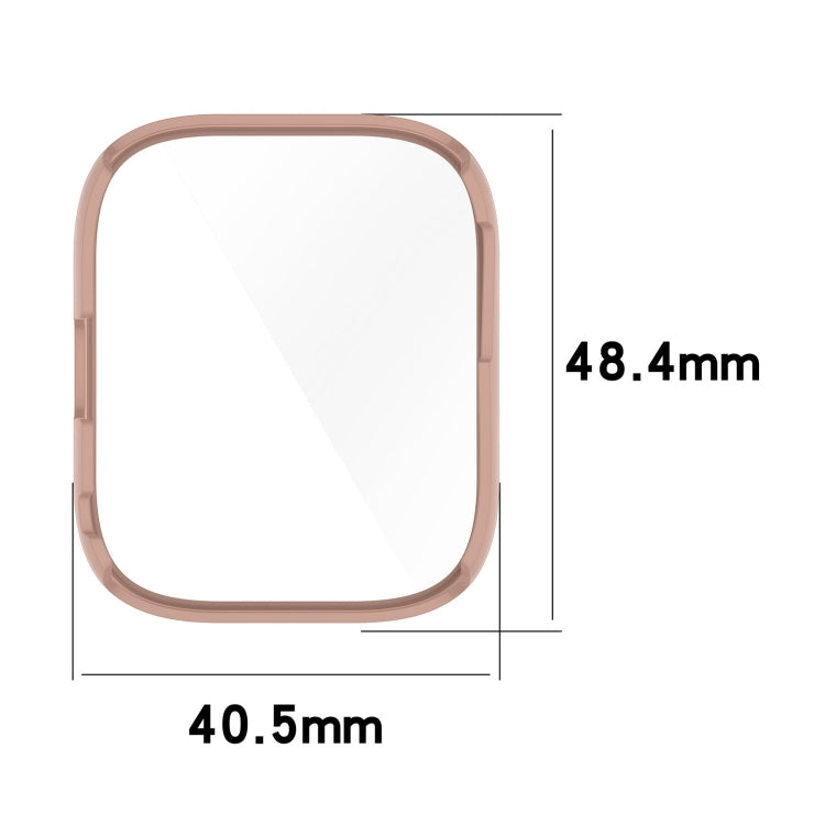 For Amazfit Bip 5 Tempered Film Integrated PC Watch Protective Case(Green) - Watch Cases by PMC TechLife | Online Shopping South Africa | PMC TechLife | Buy Now Pay Later Mobicred