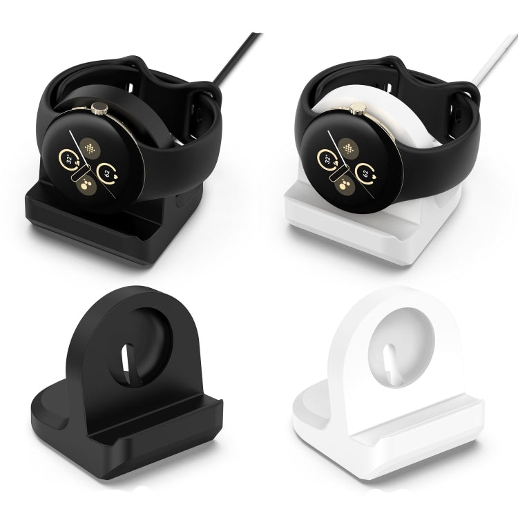 For Google Pixel Watch 2 Smart Watch Silicone Charging Bracket with Charger(White) - Other by PMC TechLife | Online Shopping South Africa | PMC TechLife | Buy Now Pay Later Mobicred