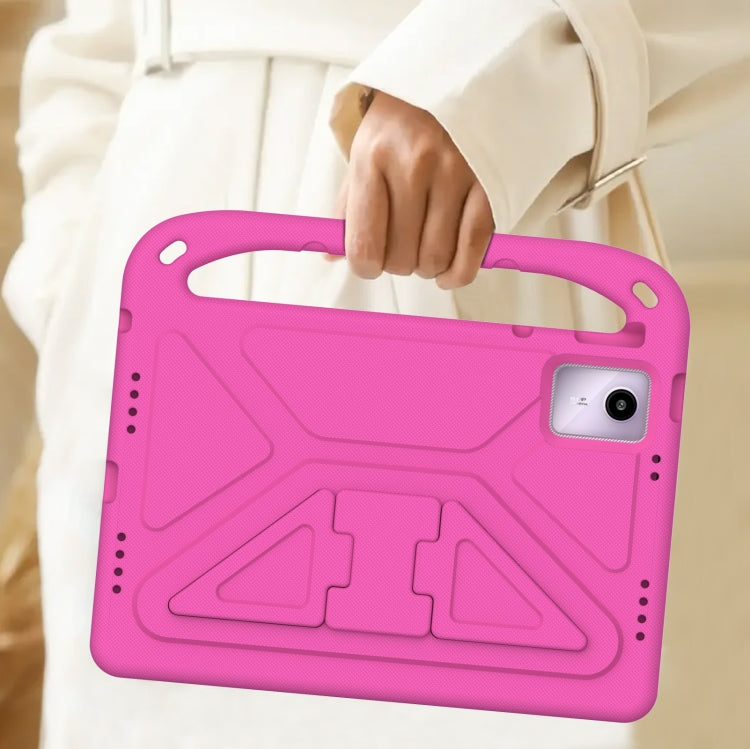 For Lenovo Tab P12 / Xiaoxin Pad Pro 12.7 Handle EVA Shockproof Tablet Case with Holder(Rose Red) - Lenovo by PMC TechLife | Online Shopping South Africa | PMC TechLife | Buy Now Pay Later Mobicred