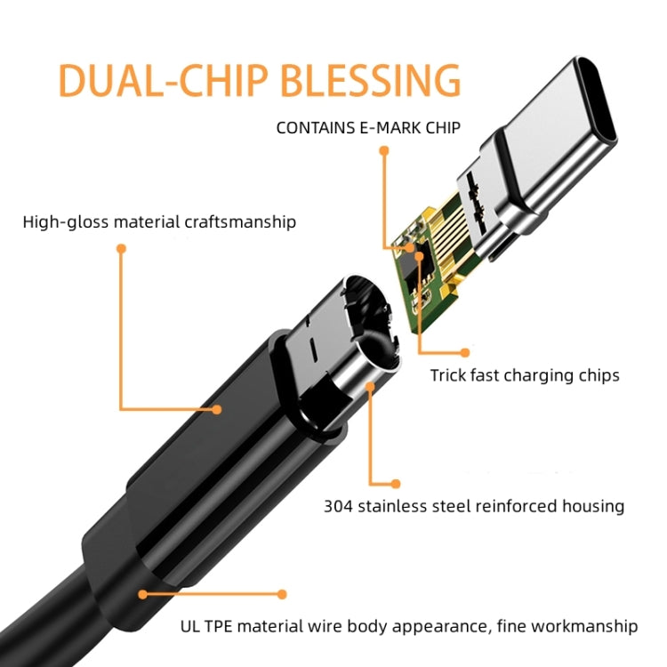 Type C to Square for Lenovo PD 100W Charging Cable, Length: 1.8m - For Lenovo by PMC TechLife | Online Shopping South Africa | PMC TechLife