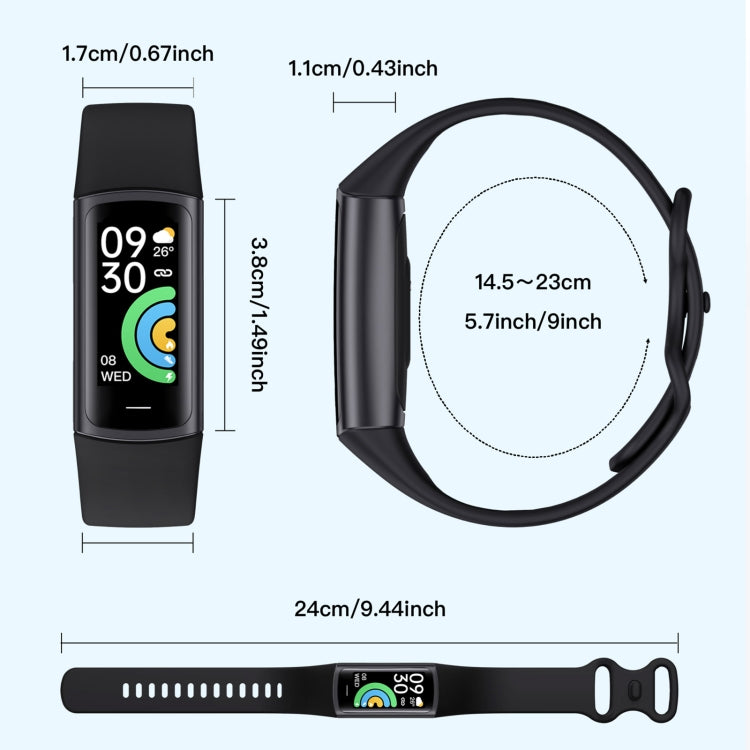 C68L IP67 Waterproof Smart Bracelet Sport Fitness Tracker(Dark Blue) - free shipping - PMC TechLife - Order now!