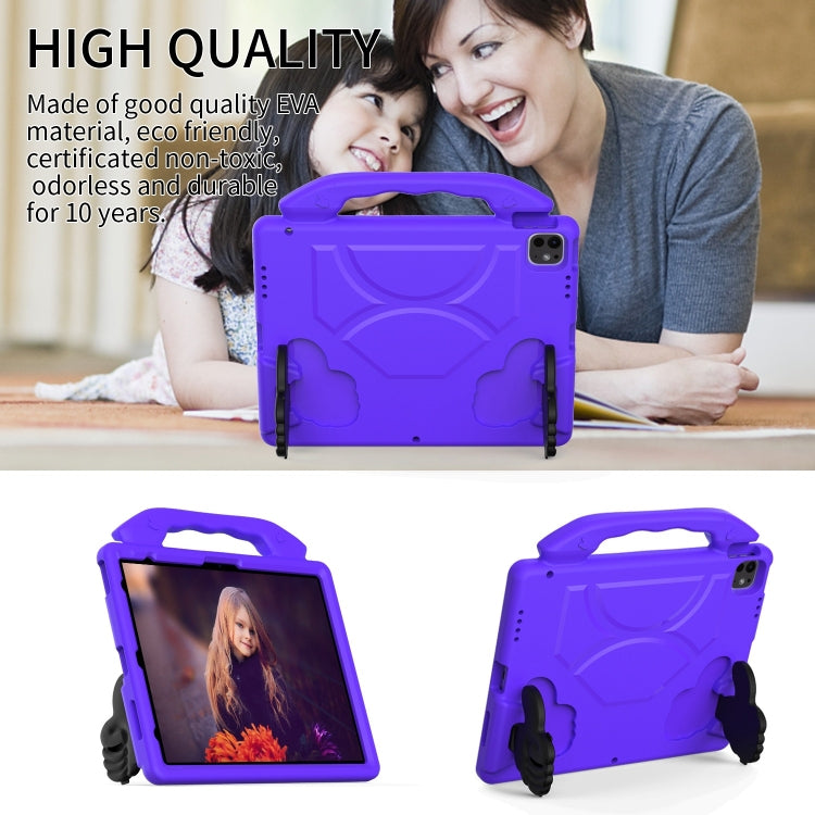 For iPad Pro 13 2024 Children EVA Shockproof Tablet Case with Thumb Bracket(Purple) - iPad Pro 13 2024 Cases by PMC TechLife | Online Shopping South Africa | PMC TechLife | Buy Now Pay Later Mobicred