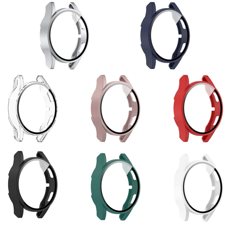 For Samsung Galaxy Watch FE 40mm PC + Tempered Glass Film Integrated Watch Protective Case(Black) - Watch Cases by PMC TechLife | Online Shopping South Africa | PMC TechLife | Buy Now Pay Later Mobicred