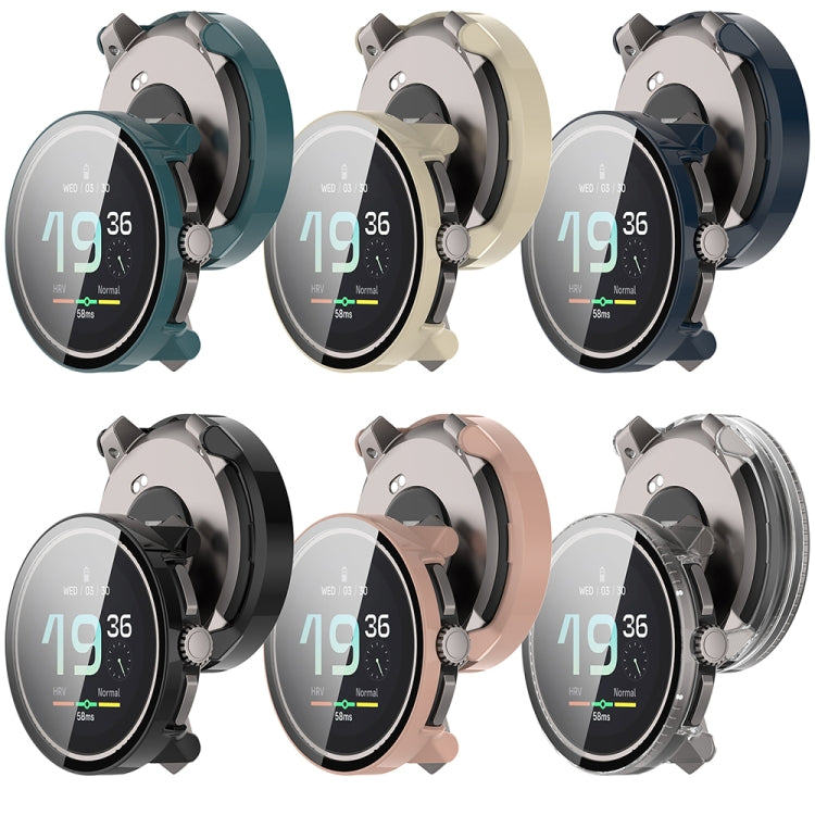 For Suunto Race PC + Tempered Glass Film Integrated Watch Protective Case(Pink) - Watch Case by PMC TechLife | Online Shopping South Africa | PMC TechLife | Buy Now Pay Later Mobicred