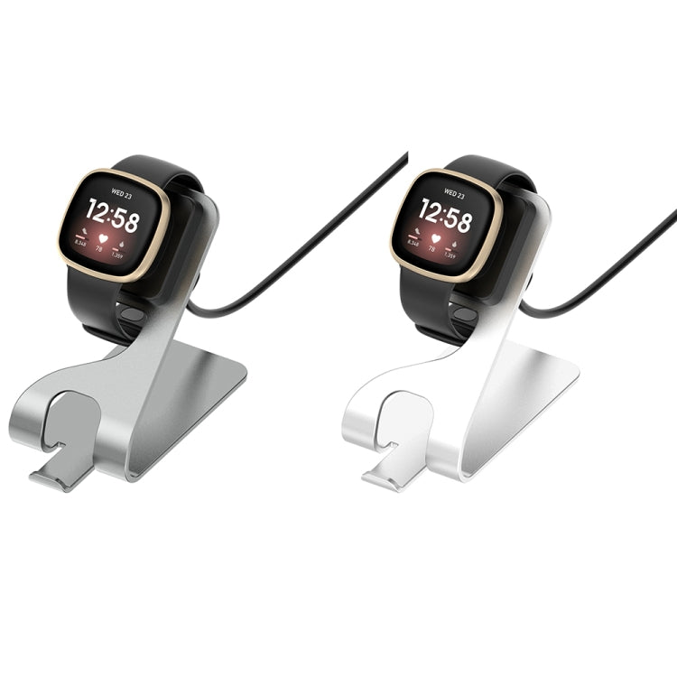 For Fitbit Ace LTE Aluminum Alloy Metal Bracket Watch Charger, Length: 1.5m(Gray) - Charger by PMC TechLife | Online Shopping South Africa | PMC TechLife | Buy Now Pay Later Mobicred