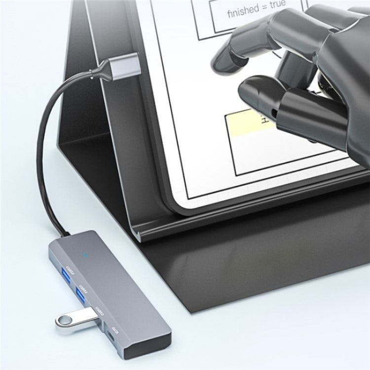 ADS-309C Type-C + 3 x USB 3.0 HUB Docking Station, Type-C Port - USB HUB by PMC Jewellery | Online Shopping South Africa | PMC Jewellery | Buy Now Pay Later Mobicred