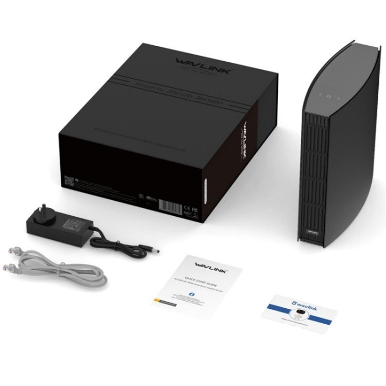 WAVLINK WN538A8 With LCD Screen AC3200 Home Dual Band Gigabit Smart WiFi Router, Plug:UK Plug - free shipping - PMC Jewellery - Order now!