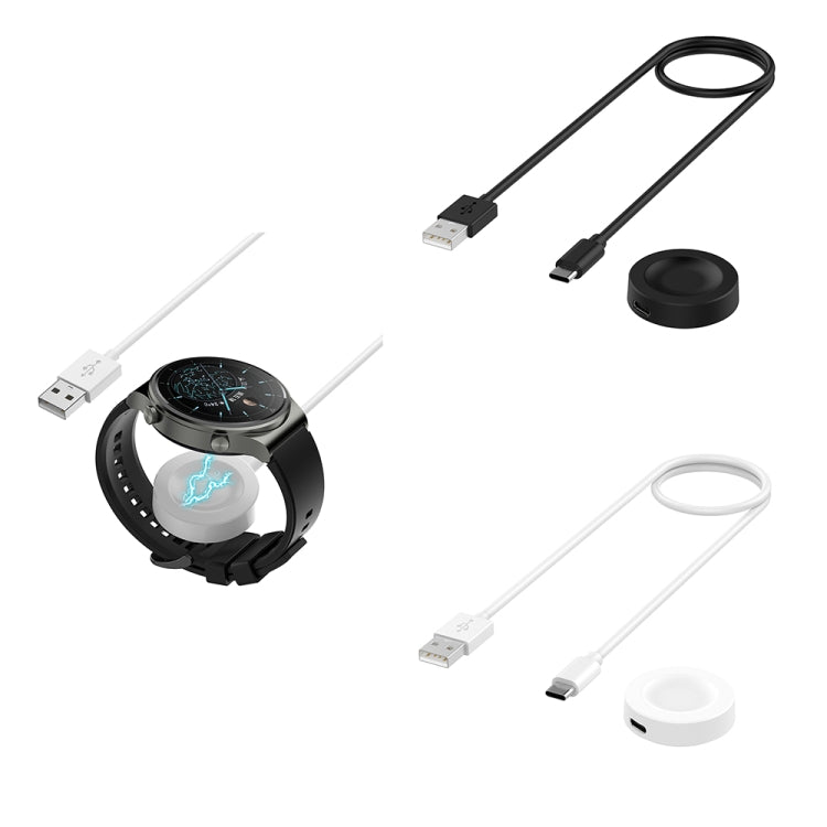 For Huawei Watch GT5 46mm USB Interface Split Type Smart Watch Charging Cable, Length: 1m(White) - Charger by PMC TechLife | Online Shopping South Africa | PMC TechLife | Buy Now Pay Later Mobicred