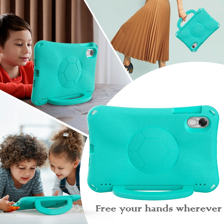 For Honor Pad X8 Pro 11.5 2023 Handle Football Shaped EVA Shockproof Tablet Case(Mint Green) - Honor by PMC TechLife | Online Shopping South Africa | PMC TechLife | Buy Now Pay Later Mobicred