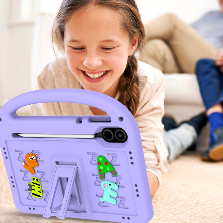 For Honor Pad X9 11.5 Cartoon Sparrow EVA Shockproof Tablet Case(Taro Purple) - Honor by PMC TechLife | Online Shopping South Africa | PMC TechLife | Buy Now Pay Later Mobicred