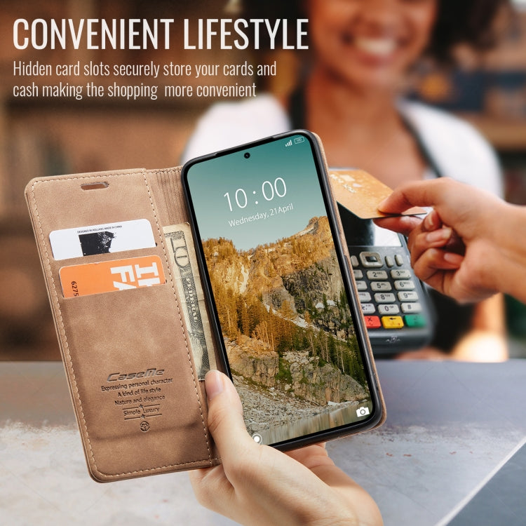 For Redmi Note 14 5G CaseMe 013 Multifunctional Horizontal Flip Leather Phone Case(Brown) - free shipping - PMC Jewellery - Order now!