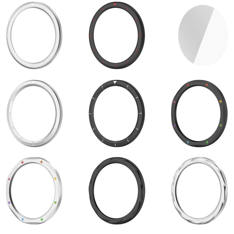 For Xiaomi Watch S4 Tempered Glass Film Hybrid Stainless Steel Watch Protective Ring(Silver Thread) - free shipping - PMC TechLife - Order now!