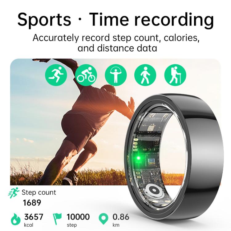 R1000 SIZE 9 Smart Ring, Support Heart Rate / Blood Oxygen / Sleep / Multiple Sports Modes(White) - free shipping - PMC TechLife - Order now!