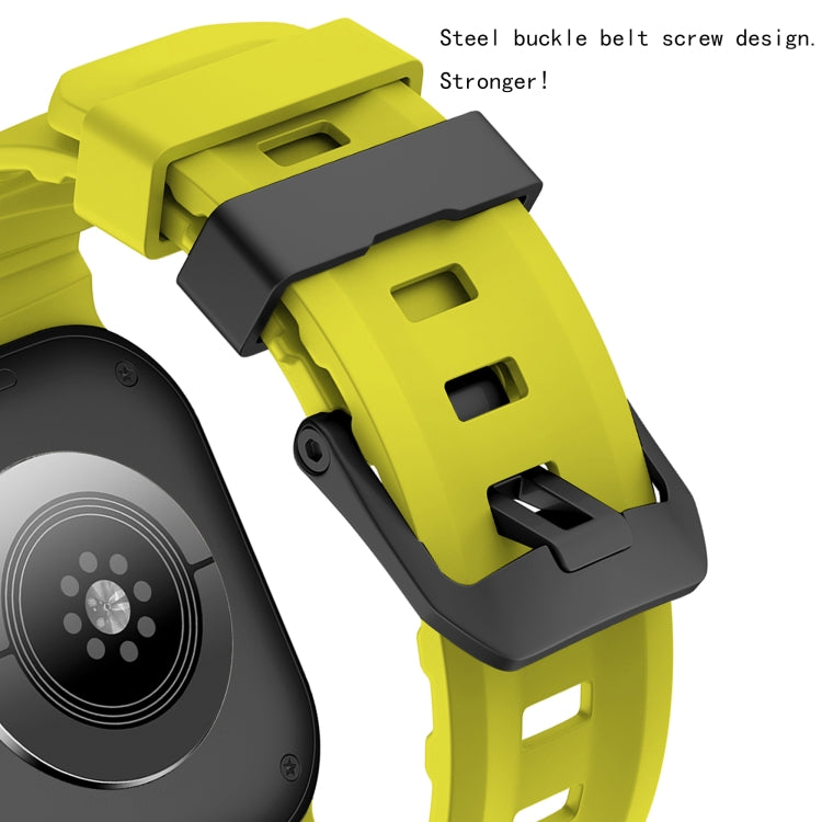 For Apple Watch 46mm / 49mm / 45mm / 44mm Wild Path Black Buckle Thickened Silicone Watch Band(Orange) - free shipping - PMC TechLife - Order now!