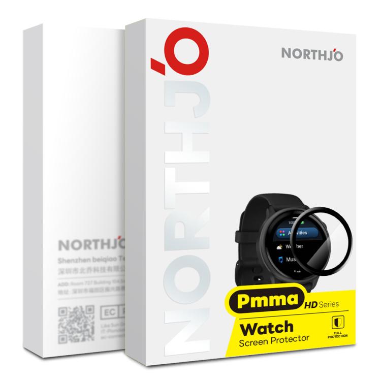For Garmin Vivoactive 6 NORTHJO Watch Screen Protector PMMA Anti Scratch HD Screen Film - Screen Protector by NORTHJO | Online Shopping South Africa | PMC TechLife | Buy Now Pay Later Mobicred