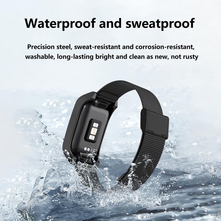 For Xiaomi Mi Band 7 Pro Stainless Steel Frame Integrated Milanese Buckle Metal Watch Band(Gold) - free shipping - PMC TechLife - Order now!