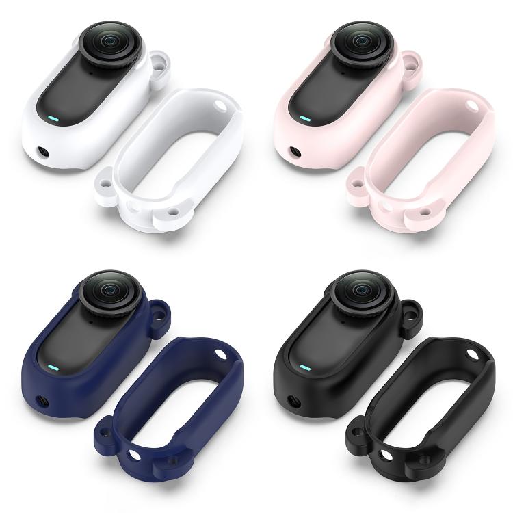 For Insta 360 Go 3S / Go 3 Solid Color Silicone Protective Case(Black) - free shipping - PMC TechLife - Order now!