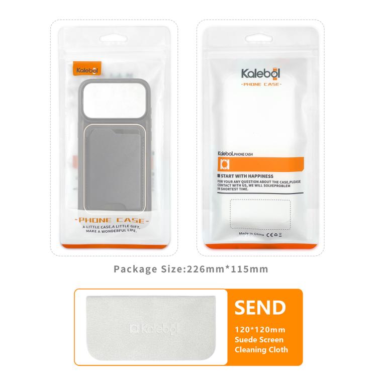 For iPhone 17 Kalebol Slim MagSafe Ring Magnetic Card Bag Leather Phone Case(Brown) - iPhone 17 Cases by Kalebol | Online Shopping South Africa | PMC TechLife | Buy Now Pay Later Mobicred