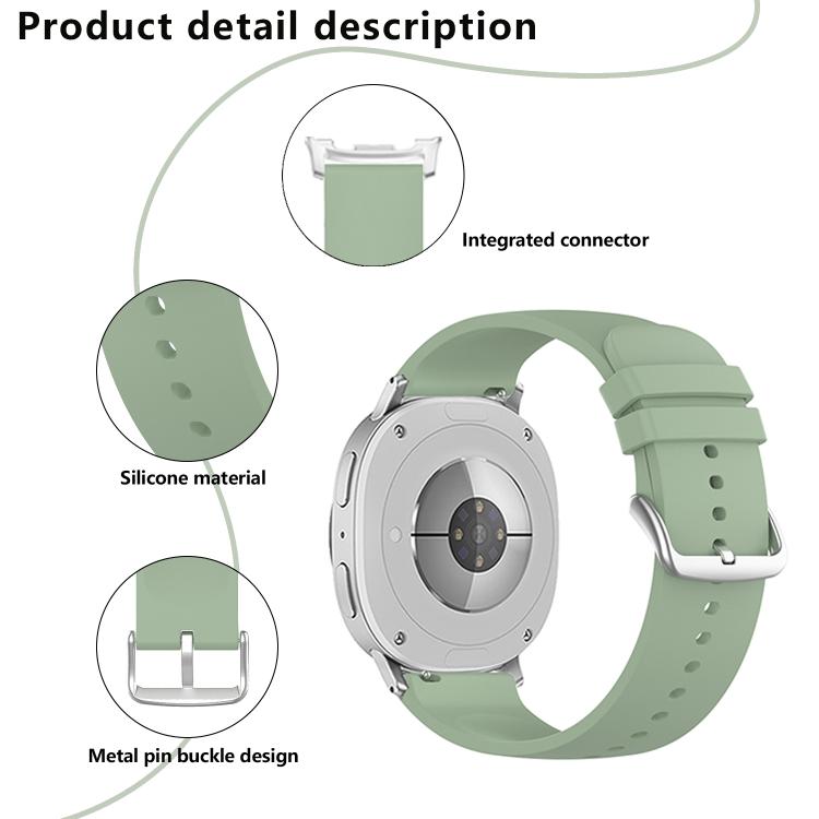 For Samsung Galaxy Watch8 / Watch8 Classic Round Tail Silicone Watch Band(Dark Gray) - free shipping - PMC TechLife - Order now!