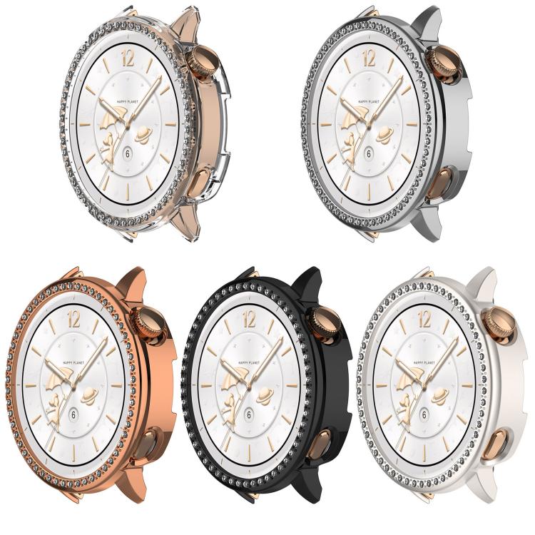 For OnePlus Watch 3 43mm Single Row Diamond Half Coverage Hollow PC Watch Protective Cover(Transparency) - free shipping - PMC TechLife - Order now!