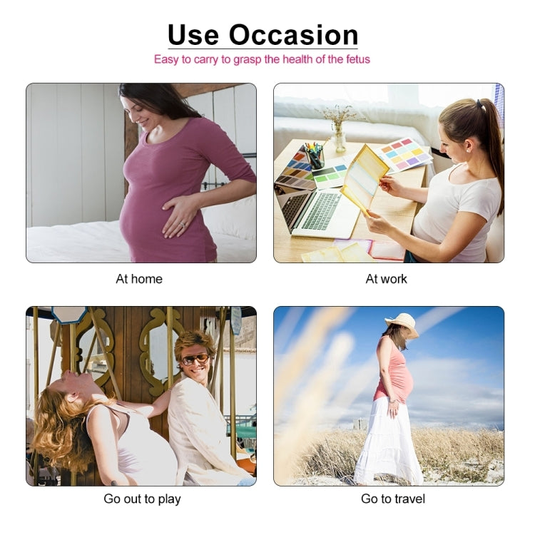FD-100 Digital Fetal Doppler Ultrasound Sound Baby Heartbeat Detector Monitor LED Digital Prenatal Pocket Fetal Doppler Stethoscope (Pink) - free shipping - PMC TechLife - Order now!