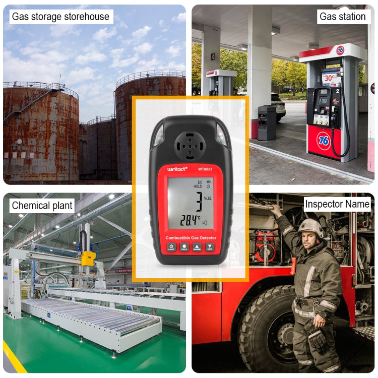 Wintact WT8823 Combustible Gas Alarm Detector Gas Leakage Flammable Natural Digital LCD Display Gas Leak Detector Monitor Gas Analyzer - free shipping - PMC Jewellery - Order now!