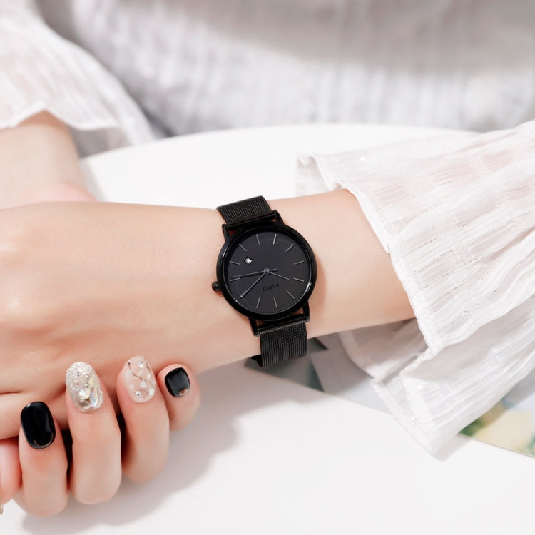 SKMEI 1530 Fashion Europe And America Simple Business Women Wristwatch Elegant Thin Female Student Quartz Watch(Black) - free shipping - PMC TechLife - Order now!