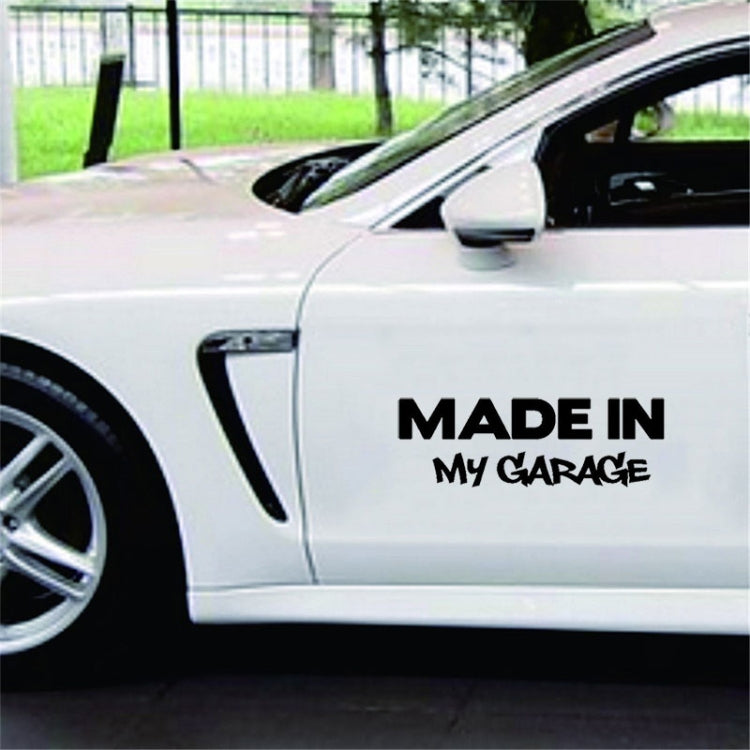 10 PCS MADE IN MY GARAGE Car Styling Stickers Decal Car Body Cool Covers, Size:17.8x5.9cm - Decorative Sticker by PMC TechLife | Online Shopping South Africa | PMC TechLife | Buy Now Pay Later Mobicred