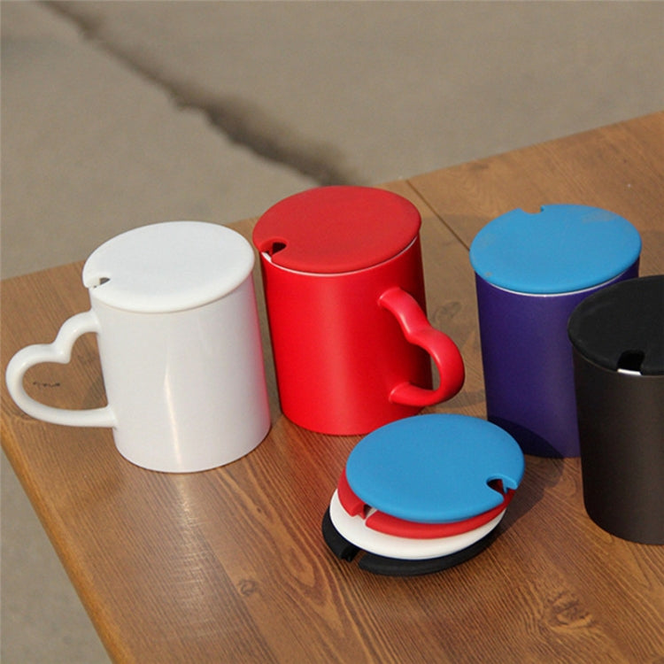 5 PCS Creative Cup Lids Food-grade Silicone Cup Cover Heat-resistant Safe Healthy Silicone Lid with Gap(Purple) - free shipping - PMC TechLife - Order now!