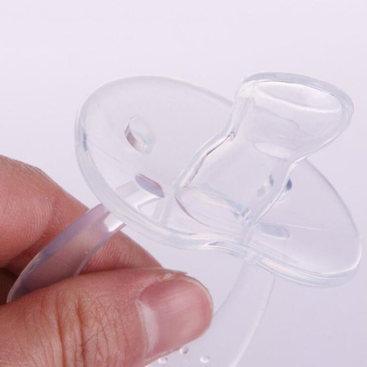 Baby Products Full Silicone Round Head Thumb Transparent Pacifier(Round Head) - Cups & Silicone Nipple by PMC TechLife | Online Shopping South Africa | PMC TechLife | Buy Now Pay Later Mobicred