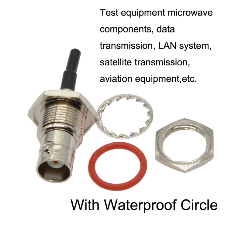 BNC Female With Waterproof Circle To BNC Male RG58 Coaxial Adapter Cable, Cable Length:10m - free shipping - PMC Jewellery - Order now!