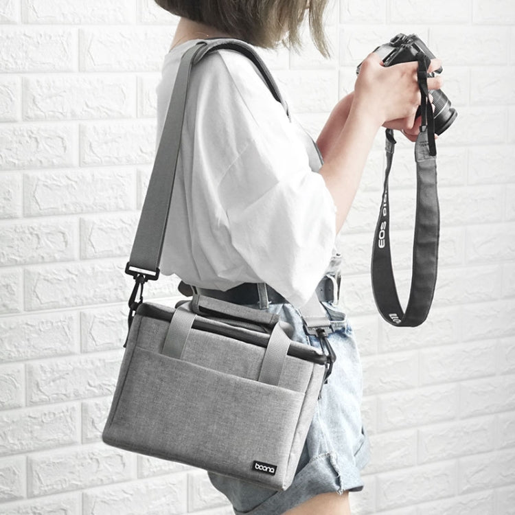 Baona BN-H001 Digital Camera Bag Casual Portable Camera Waterproof Bag, Size:Large(Gray) - Strap Satchel by Baona | Online Shopping South Africa | PMC TechLife | Buy Now Pay Later Mobicred