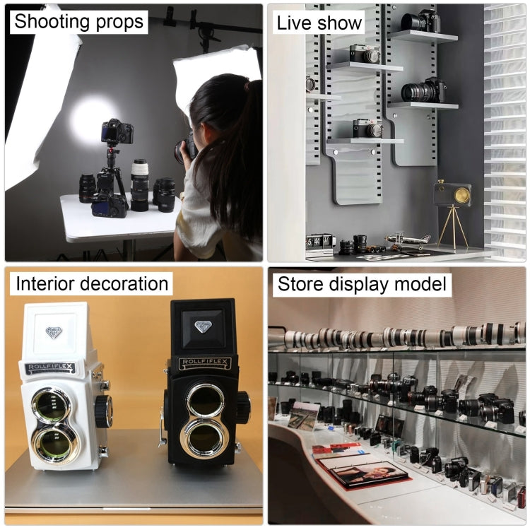 Double Reflex Camera Model Retro Camera Props Decorations Handheld Camera Model(Black (Original)) - Camera Model by PMC TechLife | Online Shopping South Africa | PMC TechLife | Buy Now Pay Later Mobicred